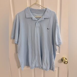 Men’s vineyard vines baby blue polo shirt. Size XL.
